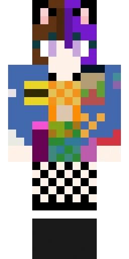 Аниме скин Майнкрафт — скачать PNG бесплатно