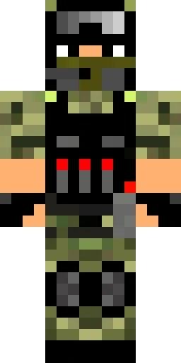 Военный скин Майнкрафт — скачать PNG бесплатно