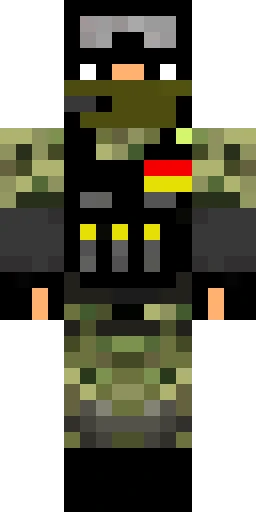 Военный скин Майнкрафт — скачать PNG бесплатно