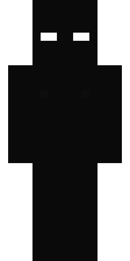 Чёрный скин Майнкрафт — скачать PNG бесплатно