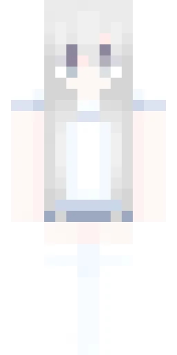 Белый скин Майнкрафт — скачать PNG бесплатно
