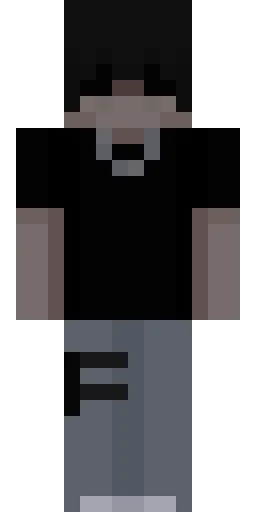 Чёрный скин Майнкрафт — скачать PNG бесплатно