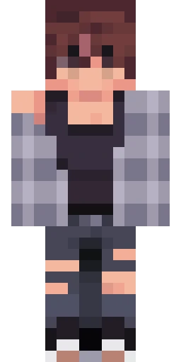 Серый скин Майнкрафт — скачать PNG бесплатно