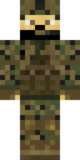 Военный скин Майнкрафт — скачать PNG бесплатно