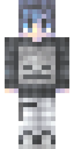 Серый скин Майнкрафт — скачать PNG бесплатно