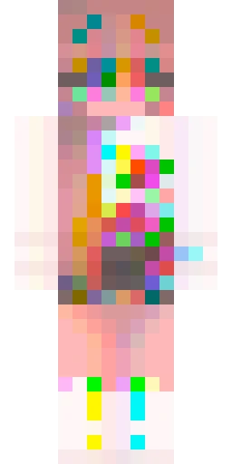 Радужный скин Майнкрафт — скачать PNG бесплатно