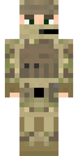 Военный скин Майнкрафт — скачать PNG бесплатно