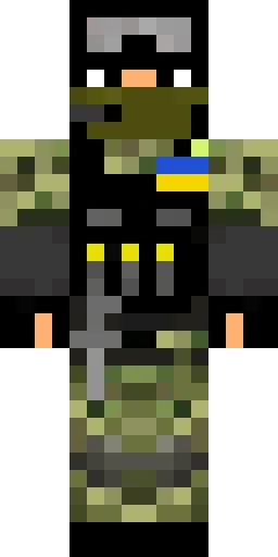 Военный скин Майнкрафт — скачать PNG бесплатно