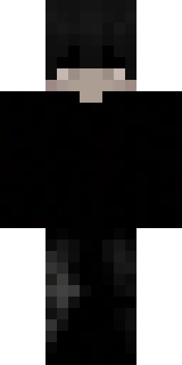 Чёрный скин Майнкрафт — скачать PNG бесплатно