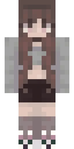 Серый скин Майнкрафт — скачать PNG бесплатно