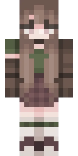 Зелёный скин Майнкрафт — скачать PNG бесплатно