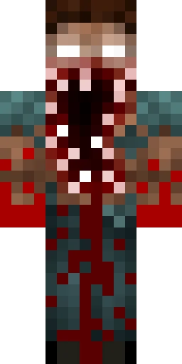 Страшный скин Майнкрафт — скачать PNG бесплатно