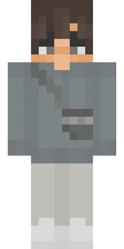 Серый скин Майнкрафт — скачать PNG бесплатно