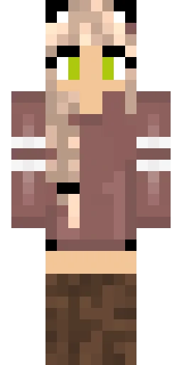 Аниме скин Майнкрафт — скачать PNG бесплатно