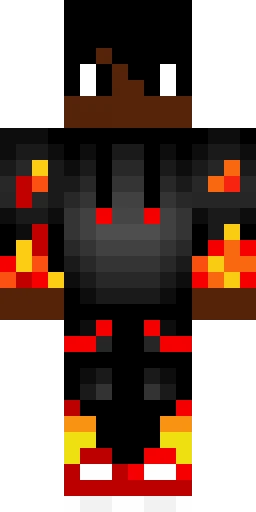 Огонь скин Майнкрафт — скачать PNG бесплатно