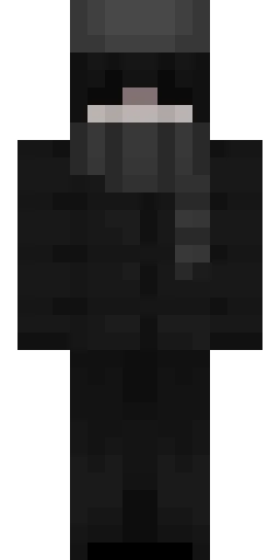 Чёрный скин Майнкрафт — скачать PNG бесплатно