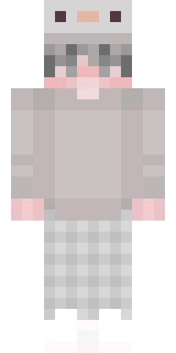 Серый скин Майнкрафт — скачать PNG бесплатно