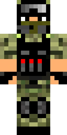 Военный скин Майнкрафт — скачать PNG бесплатно