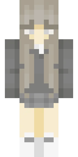 Серый скин Майнкрафт — скачать PNG бесплатно