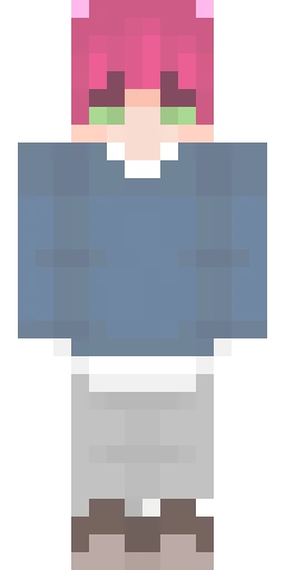 Аниме скин Майнкрафт — скачать PNG бесплатно