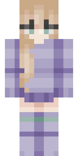 Фиолетовый скин Майнкрафт — скачать PNG бесплатно