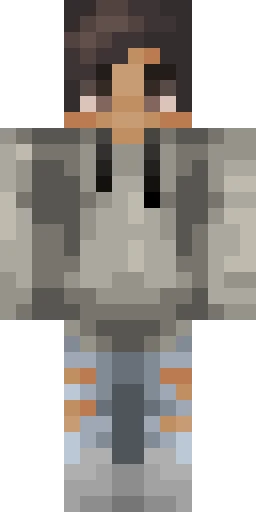 Серый скин Майнкрафт — скачать PNG бесплатно