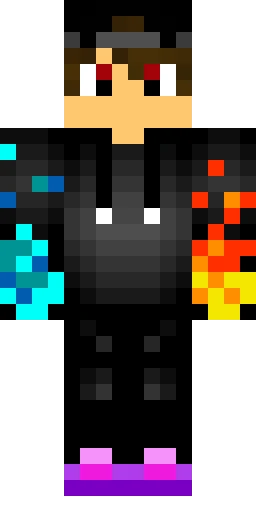 Огонь скин Майнкрафт — скачать PNG бесплатно