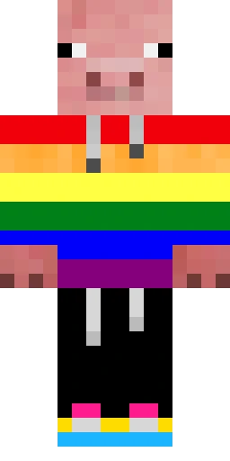 Свинья скин Майнкрафт — скачать PNG бесплатно