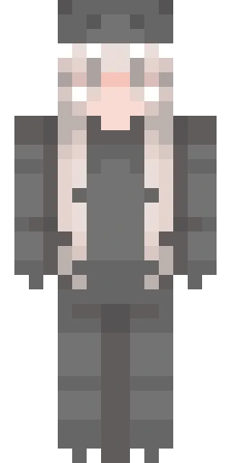 Серый скин Майнкрафт — скачать PNG бесплатно