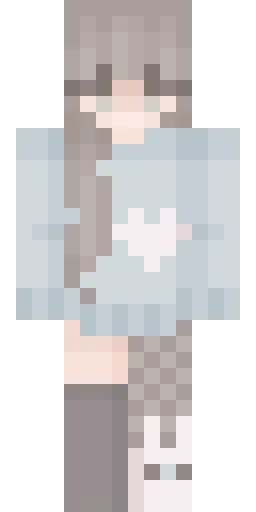 Серый скин Майнкрафт — скачать PNG бесплатно