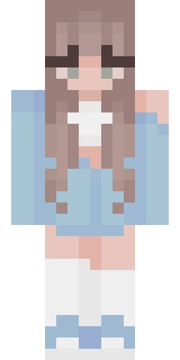 Белый скин Майнкрафт — скачать PNG бесплатно