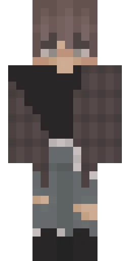 Серый скин Майнкрафт — скачать PNG бесплатно