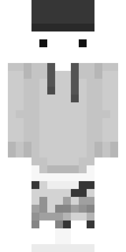 Серый скин Майнкрафт — скачать PNG бесплатно