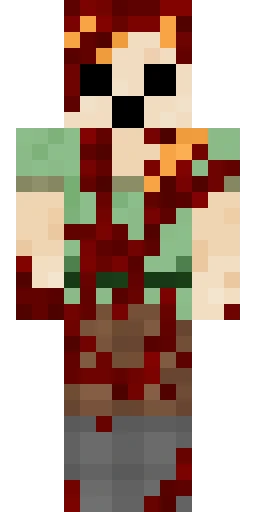 Страшный скин Майнкрафт — скачать PNG бесплатно