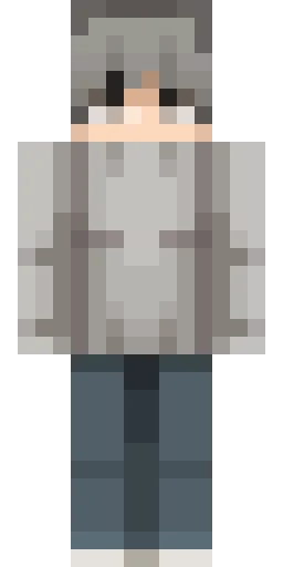 Серый скин Майнкрафт — скачать PNG бесплатно