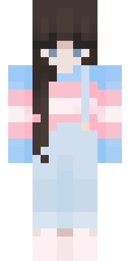 Для девочек скин Майнкрафт — скачать PNG бесплатно