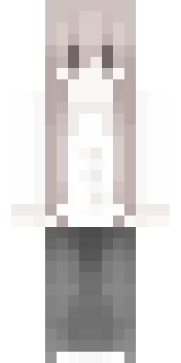 Белый скин Майнкрафт — скачать PNG бесплатно