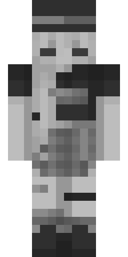 Серый скин Майнкрафт — скачать PNG бесплатно