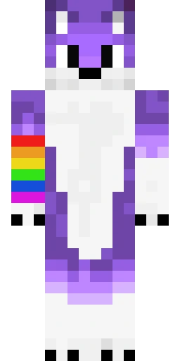 Радужный скин Майнкрафт — скачать PNG бесплатно