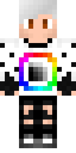 Радужный скин Майнкрафт — скачать PNG бесплатно