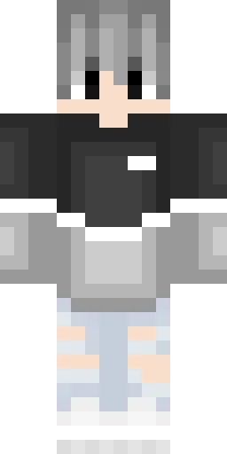 Серый скин Майнкрафт — скачать PNG бесплатно