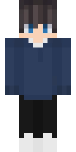 Синий скин Майнкрафт — скачать PNG бесплатно