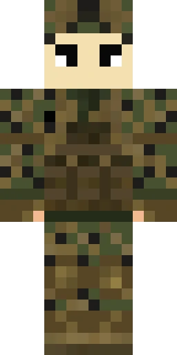 Военный скин Майнкрафт — скачать PNG бесплатно
