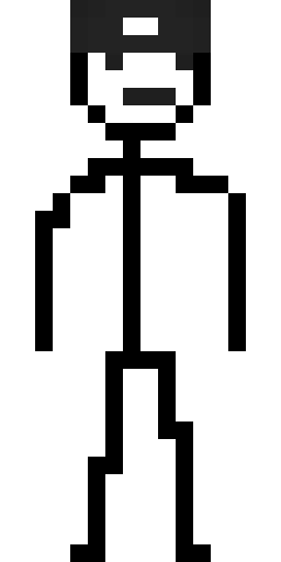 Чёрный скин Майнкрафт — скачать PNG бесплатно