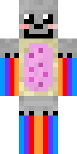 Радужный скин Майнкрафт — скачать PNG бесплатно