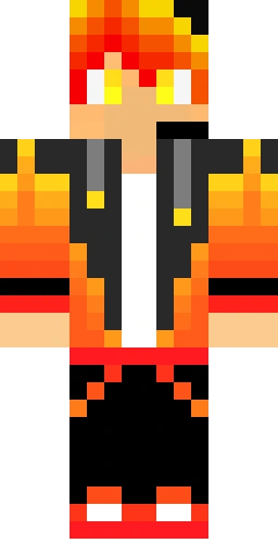 Огонь скин Майнкрафт — скачать PNG бесплатно