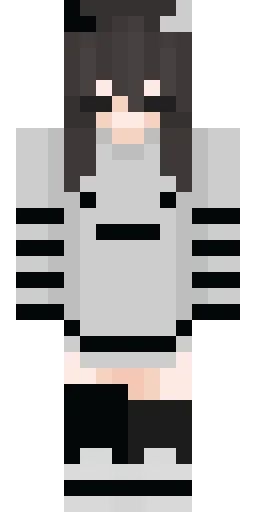 Серый скин Майнкрафт — скачать PNG бесплатно