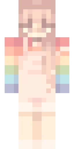 Радужный скин Майнкрафт — скачать PNG бесплатно