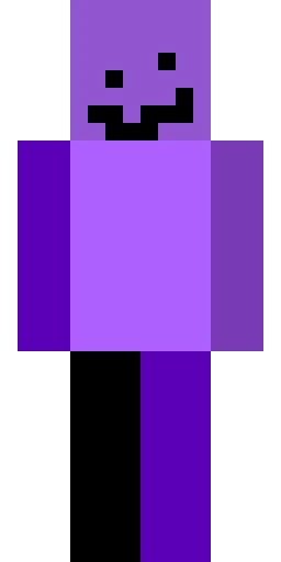 Фиолетовый скин Майнкрафт — скачать PNG бесплатно