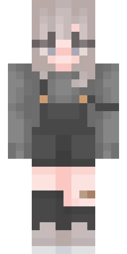 Серый скин Майнкрафт — скачать PNG бесплатно